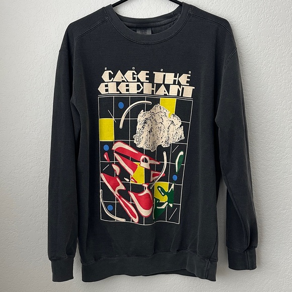 Cage the Elephant Sweatshirt Official 2025 Neon Pill Concert Merch